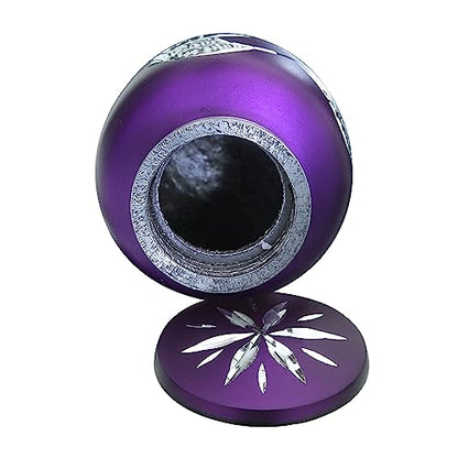 Purple Small Urns for Human Ashes - Angel Wings & Heart Mini Urns - Cremation Keepsakes urns for Ashes - Ash Holders – Urn -ERN - Tiny Urns for Men - Miniature Urn - (Single) - color: Purple