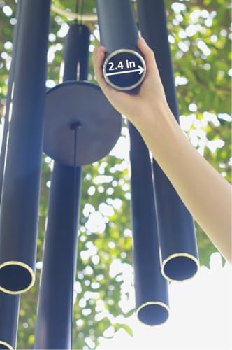 ASTARIN 90 Inch Wind Chimes for Outside with Precision Tuned - size: 90“-Black
