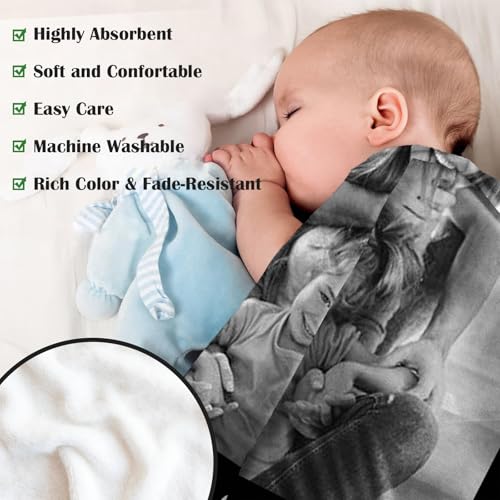 XINLING Custom Memorial Blanket with Pictures for Loss of Loved One Personalized Photo Blanket Customized Sympathy Gifts in Memory of Mom Dad Grandma Grandpa(1 Photo) - color: 1 Photo