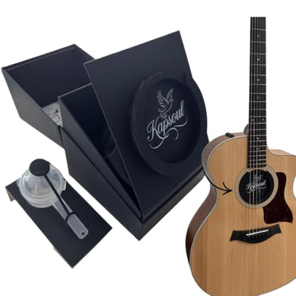 Kapsoul Keepsake Urn with Acoustic Guitar Insert, Decorative Memorial for Loved One or Pet