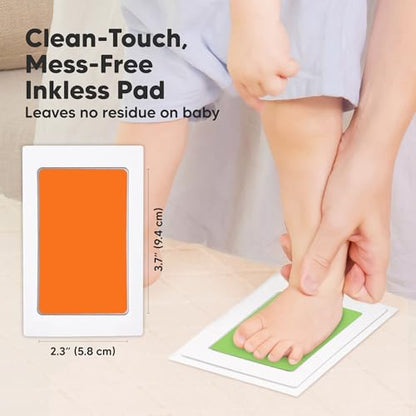4pk Inkless Baby Hand and Footprint Kit, Mess Free Ink Pads (Candy, R) - color: Candy, size: 4-Pack, Regular 2.3" x 3.7"