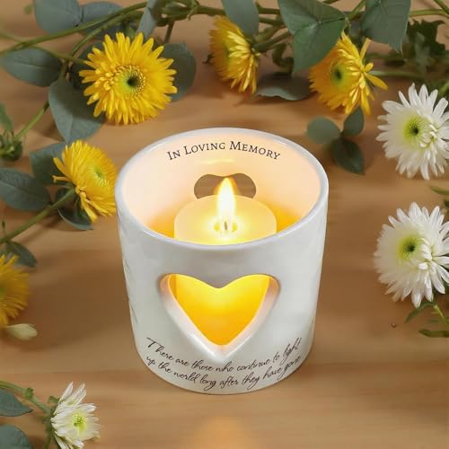 Ceramic Bereavement Votive Candle Holders Gifts (with 10 Tealight Candles) - color: Jtaxtc-01