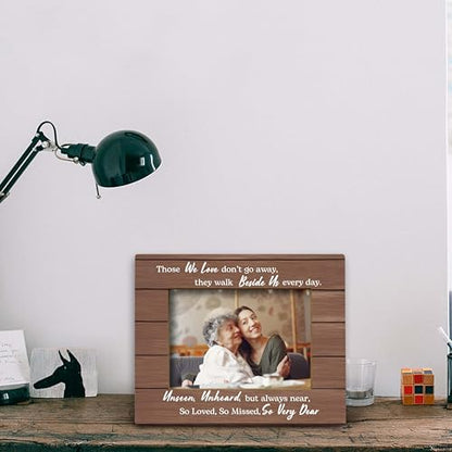 FONDCANYON Memorial Picture Photo Frame, Sympathy Memorial Gifts for Loss of Loved Ones, Memory Picture Frames, Bereavement Remembrance Gifts (5x7 Inch Photo)