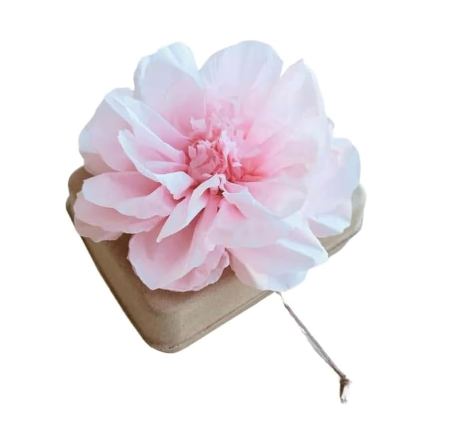 Biodegradable Water Burial Urn Kit with Pink Flower – Cruise Approved Ocean Ashes Scattering Ceremony with Certificate (3 Sizes) (Large) - size: Large