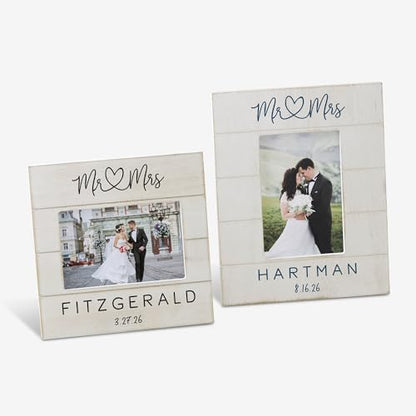 Personalization Universe Infinite Love 4x6 Vertical Shiplap Wedding Picture Frame - size: 4" x 6" Vertical