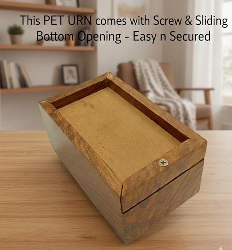 Wooden Urn Your Cat in Heaven Design-Pet Urns for Dogs & Cat Ashes-Decorative Wooden Pet Urns for Ashes - Rosewood Cremation Urns for All Pets Urns for Cats-Wooden Box