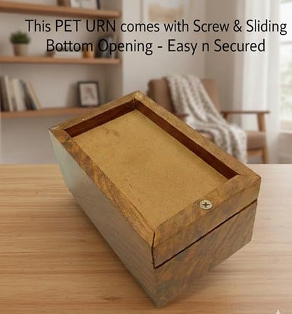 Wooden Urn Your Cat in Heaven Design-Pet Urns for Dogs & Cat Ashes-Decorative Wooden Pet Urns for Ashes - Rosewood Cremation Urns for All Pets Urns for Cats-Wooden Box