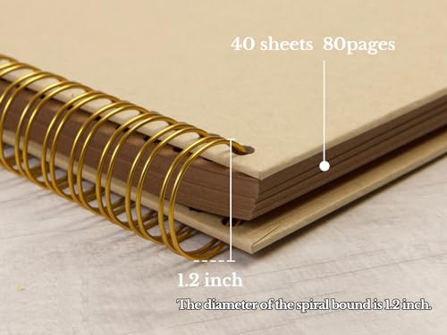 potricher 10 x 10 Inch DIY Scrapbook Photo Album 80 Pages, Yellow - color: Yellow, size: 10 Inch 80 Pages
