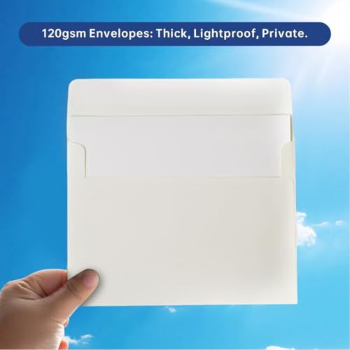 30 Sets A7 Cards & Envelopes 5x7, Cream White Folded Cards for Bridal RSVP - color: Cream White, size: 30 Pack A7 (5.31x7.28in) Cards and Envelopes