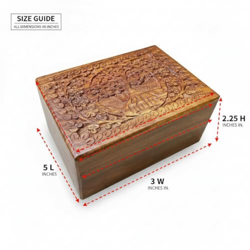 Round Tree Wooden Urn Box for Human Ashes, Cremation Funeral Urns, Decorative Urn, Pet Memorial Box, Cat Infant Adult Urn, Burial Ash Keepsake - Extra Small - size: X-Small