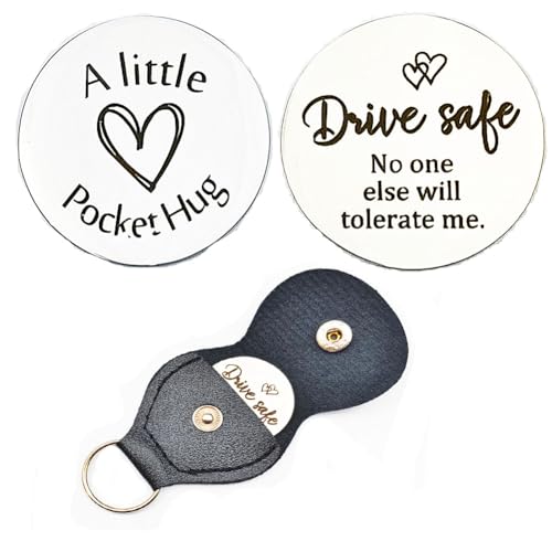 RFTWXHPN Long Distance Relationship Friendship Gifts for Women Men Pocket Hug Tokens Christmas Gift for Boyfriend Girlfriend - color: Drive Safe No One