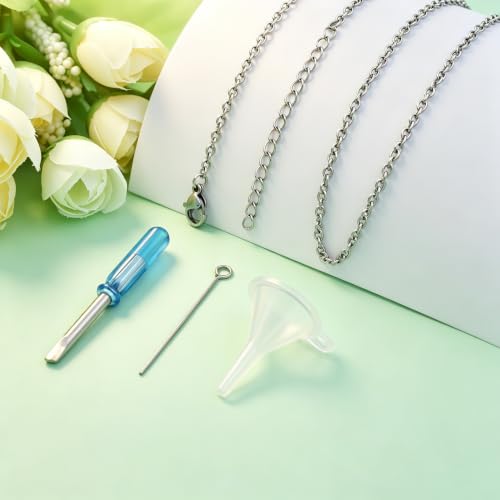 Heart Cremation Urn Necklace Human Ashes Jewelry for Women Men Engraved Your Wings were Ready but My Heart was Not Angel Wings Memorial Pendant Necklace Gift for Family Members - color: Grandma