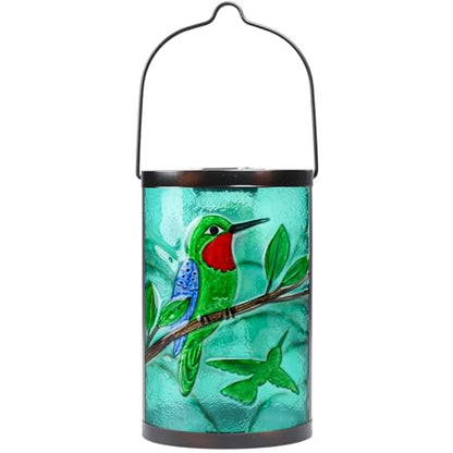 MUMTOP Hummingbird Solar Lantern Outdoor Waterproof Hanging Garden Lights - color: Green