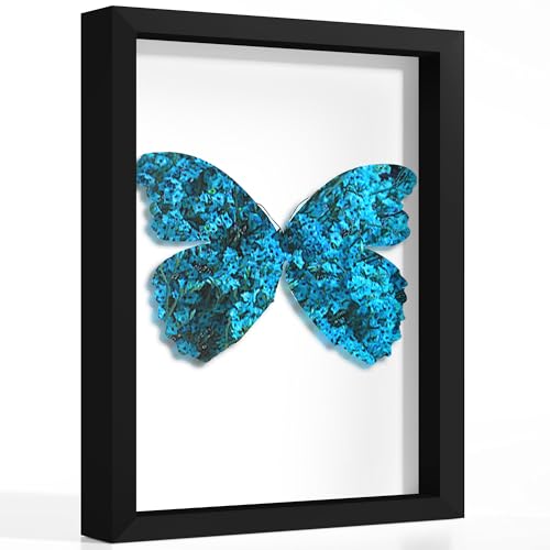 11x14 Black Wooden Shadow Box Frame, 1.2" Deep, Tempered Glass | Black BackBoard, Tabletop & Wall Display, Vertical/Horizontal, Home Decor, Memorabilia Display, Wedding Baby Crafts Photos - color: Black, size: 11x14