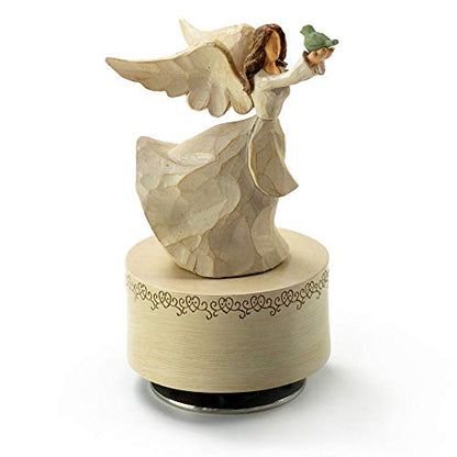MusicBoxAttic Contemporary 18 Note Hi Gloss Burl Wood Finish Jewelry Box - Many Songs to Choose - 18th Variation - size: 003. 18th Variation
