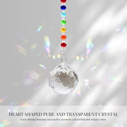 Hegelda Pet Memorial Gifts for Dogs Cats Crystal Suncatcher Ornaments - color: Dog Rainbow-ball