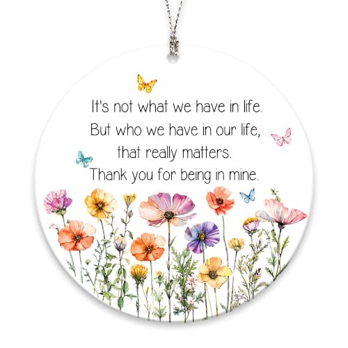 Friends Ornament, Friendship Christmas Ornament 2026, Best Friend Birthday Gift for Women, Wildflower Friendship Keepsake, Thanksgiving Gift for Friends, Coworkers, Sisters & Besties - color: Friendship Ornaments
