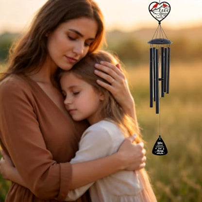 Cardinal Memorial Wind Chimes - Loss of Loved One Sympathy Gifts | Metal Windchime for Outdoor in Memory of Mother Father Grandparents Yard Patio Burial Decor Remembrance Bereavement Gift