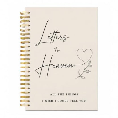 Memorial Gifts Spiral Notebook 5.5x8.3in | in Loving Memory Sympathy Gifts, Grief Journal for Women, Letters to Heaven Notebooks Journal for Loss of Loved One