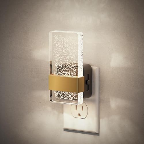 JandCase Night Lights Plug into Wall, Dusk to Dawn Sensor - color: Gold-5000K, size: 1 Pack