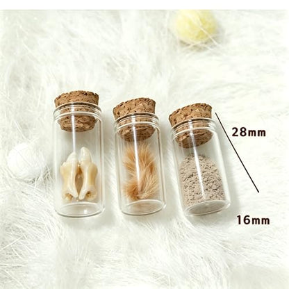 Pet Memorial Keepsake for Loss of Dog or Cat, Wooden Pet Ashes Box with 3 Glass Vials, Pet Remembrance Gift for Hair, Ashes, Teeth – Pet Loss Sympathy Gifts