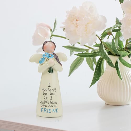 Angel Figurines, Friendship Gifts for Women -Resin Friend Figurines, Guardian Angel Statue, Best Friend Birthday Gifts for Women, Bestie Gift, Friends Hand-Painted Figure Memorial Gift - color: Friend Angel Figurine