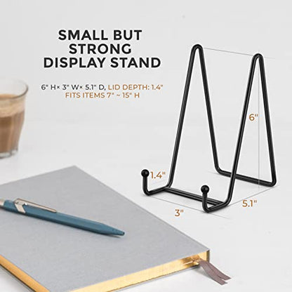 TR-LIFE 3 Pack 6 Inch Display Stands - Holder Stand for Picture, Decorative Plate, Platter, Plaque, Book, Photo Easel - size: 6 Inch