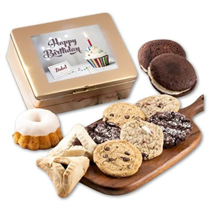 Birthday Gift Basket Birthday Food Gifts, Gourmet Birthday Cookie Gift Baskets for Women, Mom, Dad, Him, Her, Teens, College Student, Co-workers, By Dulcet Gift Baskets - style: Birthday