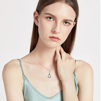 Urn Necklace for Ashes Cremation Jewelry 925 Sterling Silver Ashes Pendant Necklace Memorial Jewelry Gifts for Women Men Girls Boys - style: Classic