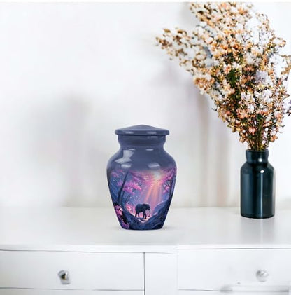 Elephant Small Cremation Urns for Human Ashes Adult Female - Keepsake Urn - color: Elephant-3, size: 3-inch