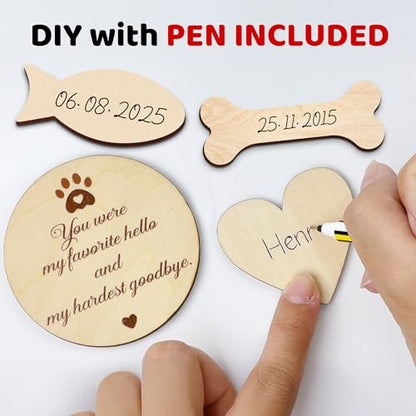 vinatimes 8.6'' Pet Memorial Gift Shadow Box Black Collar Holder Picture Frame Pet Paw Ink Kit Dog Wooden Sculpture Bottle Rainbow Pet Hair Keepsake Gift Loss of Dog Cat Tabletop Wall Hanging PSD-4B - color: Black, size: 8.6 inches