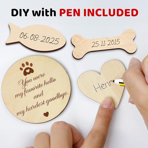 vinatimes 8.6'' Pet Memorial Gift Shadow Box Black Collar Holder Picture Frame Pet Paw Ink Kit Dog Wooden Sculpture Bottle Rainbow Pet Hair Keepsake Gift Loss of Dog Cat Tabletop Wall Hanging PSD-4B - color: Black, size: 8.6 inches