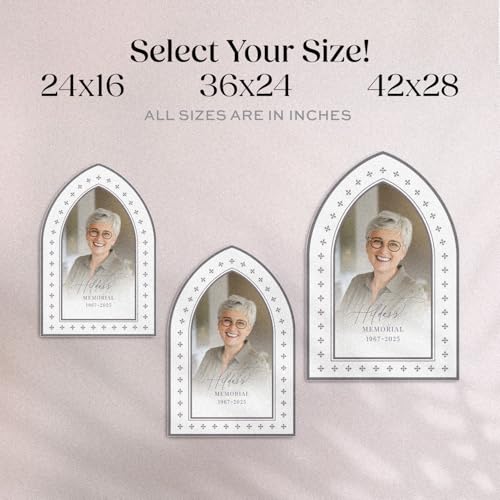 Custom Memorial Sign with Photo - Funeral Welcome Board - Personalized Tribute Display - Memory Table Sign - color: Sign 12