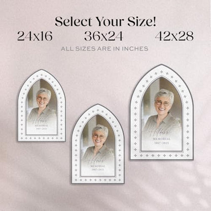 Custom Memorial Sign with Photo - Funeral Welcome Board - Personalized Tribute Display - Memory Table Sign - color: Sign 12