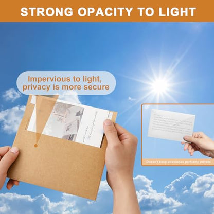 Silunkia 20 Packs Brown Blank Note Cards and Envelopes 4 x 6 - color: Brown, size: 4x6-20pcs