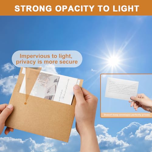 Silunkia 100 Packs Brown Blank Greeting Cards and Envelopes 4 x 6 - color: Brown, size: 4x6-100pcs