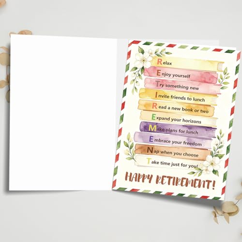 fancu Happy Retirement Card for Women Men - color: ZC-027