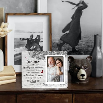 SteadStyle Memorial Gifts for Loss of Father - Memorial Picture Frame - Sympathy Gift, Bereavement Gifts for Loss of Father - Fits 4x6 In Photo