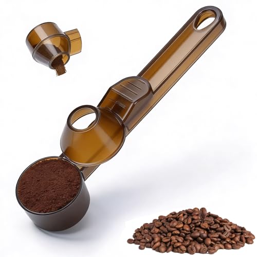 Palksky Coffee Scoop & Funnel for Reusable K Cup Refillable Coffee Pods,2 Tablespoon Coffee Measuring coffee Scooper,1PCS(Coffee Color) - color: Coffee Color