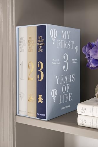 Printworks Baby Photo Book 3-Pack - 1 Album for Each of First 3 Years - style: 3-Pack