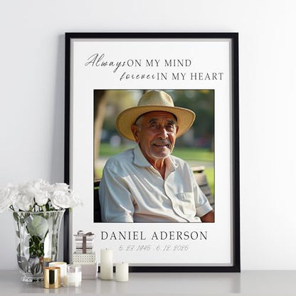 Customizable A Limb Has Fallen Poem Memorial Plaque Sign Frame. Personalize With Your Lost Loved Ones Name and Dates, Memorial Gifts For Loss of Dad Photo - color: Design 1