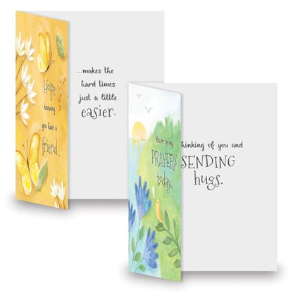 Current Faith Impressions Thinking of You Cards Religious with Envelopes - Assortment of 8 Greeting Cards, 4 Designs, Large 5" x 7" Christian Thinking of You Cards - style: Faith Impressions