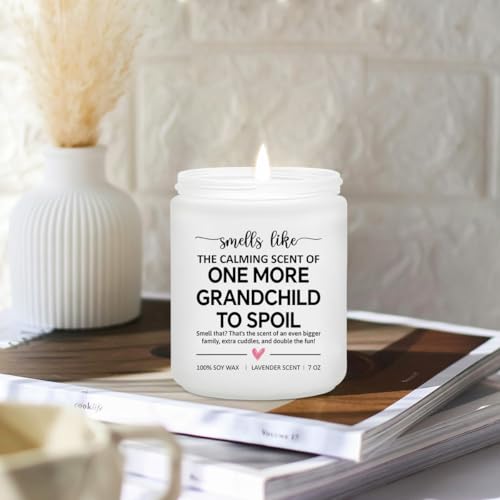 Pregnancy Announcement for Grandparents - Baby Announcements Ideas - Pregnancy Reveal to Parents - Grandma and Grandpa Expecting Announcement - Baby Shower Gifts - Lavender Scented Candle - color: Baby Announcement Gift