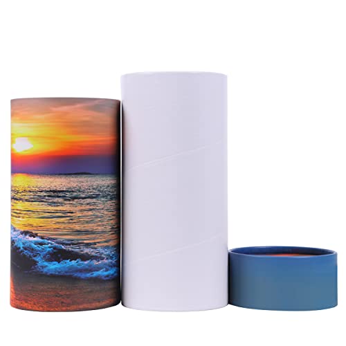 Ocean Sunset Scattering Urn – Biodegradable Scatter Tube for Ashes - Cremation Urn for Adult Ashes (Large) - size: Large