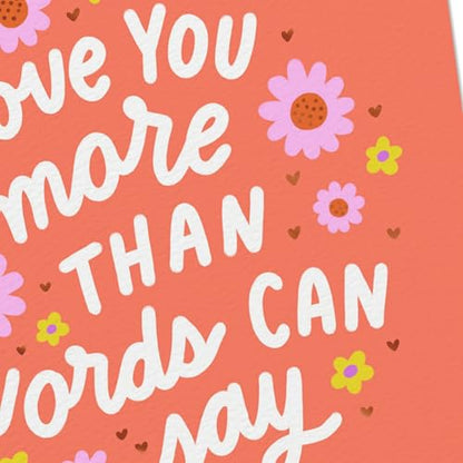 Hallmark Good Mail Love Card for Friendship (Heart Hands) | For Birthday, Thinking of You, Valentines Day, Flower Design, Coordinating Envelope Included, Card Measures 4.4 X 5.8 in - style: Heart Hands