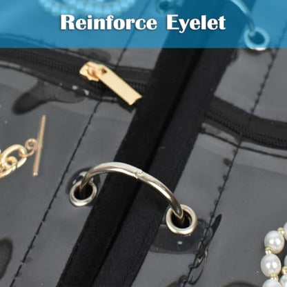 Travel Jewelry Organizer Case,Jewelry Bags Jewelry Storage Book Binder with Clear Zipper Velvet Pouch for Traveling,Earrings, Rings, Necklace, Bracelet (Inner Pages, 3 PCS) - color: Inner Pages,Black,3 PCS