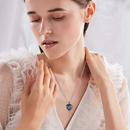 SOULMEET Cremation Jewelry for Ashes, Sterling Silver Urn Necklace for Ashes Women Men, Cherish Memories Cremation Jewelry to Keep Someone Near to You - color: G-Black Guitar