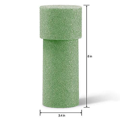 FloraCraft FloraFōM 24 Piece Memorial Vase Insert 3.4 Inch x 8 Inch Green - size: 3.4" x 3.4" x 8"