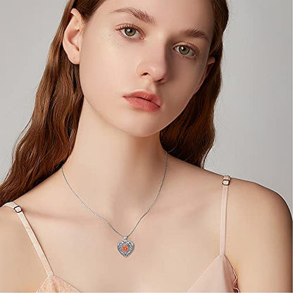 SOULMEET Sunflower/Rose/Daisy Heart Locket Necklace That Holds Pictures Keep Someone Near to You Sterling Silver/Gold Personalized Photo Locket Gift - style: C-Two Tone Rose locket+photo