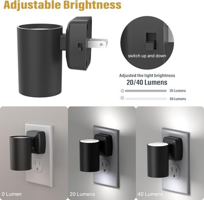 Night Lights Plug into Wall: ETL Certified Cool White 5700K Dusk to Dawn Sensor Dimmable LED Plug in Night Light for Hallway Bedroom Stairway Wall Socket - Modern Night Light(2 Pack) - color: 5700K